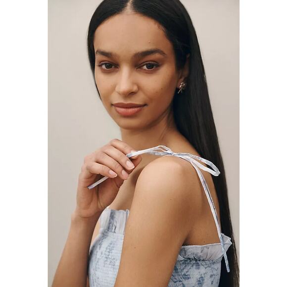 NEW NWT V. Chapman Geranium Midi Dress in Blue Tapestry size 10 - Picture 3 of 10